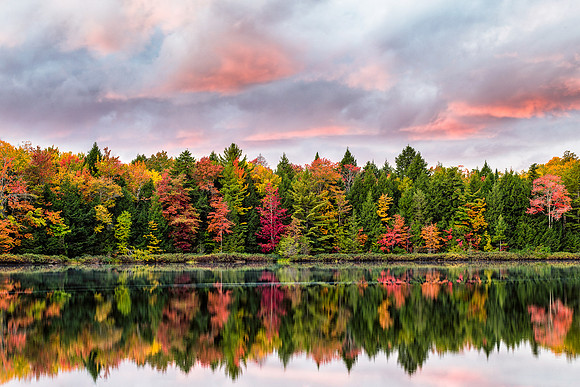 Lake Perrault Fall Sunrise
